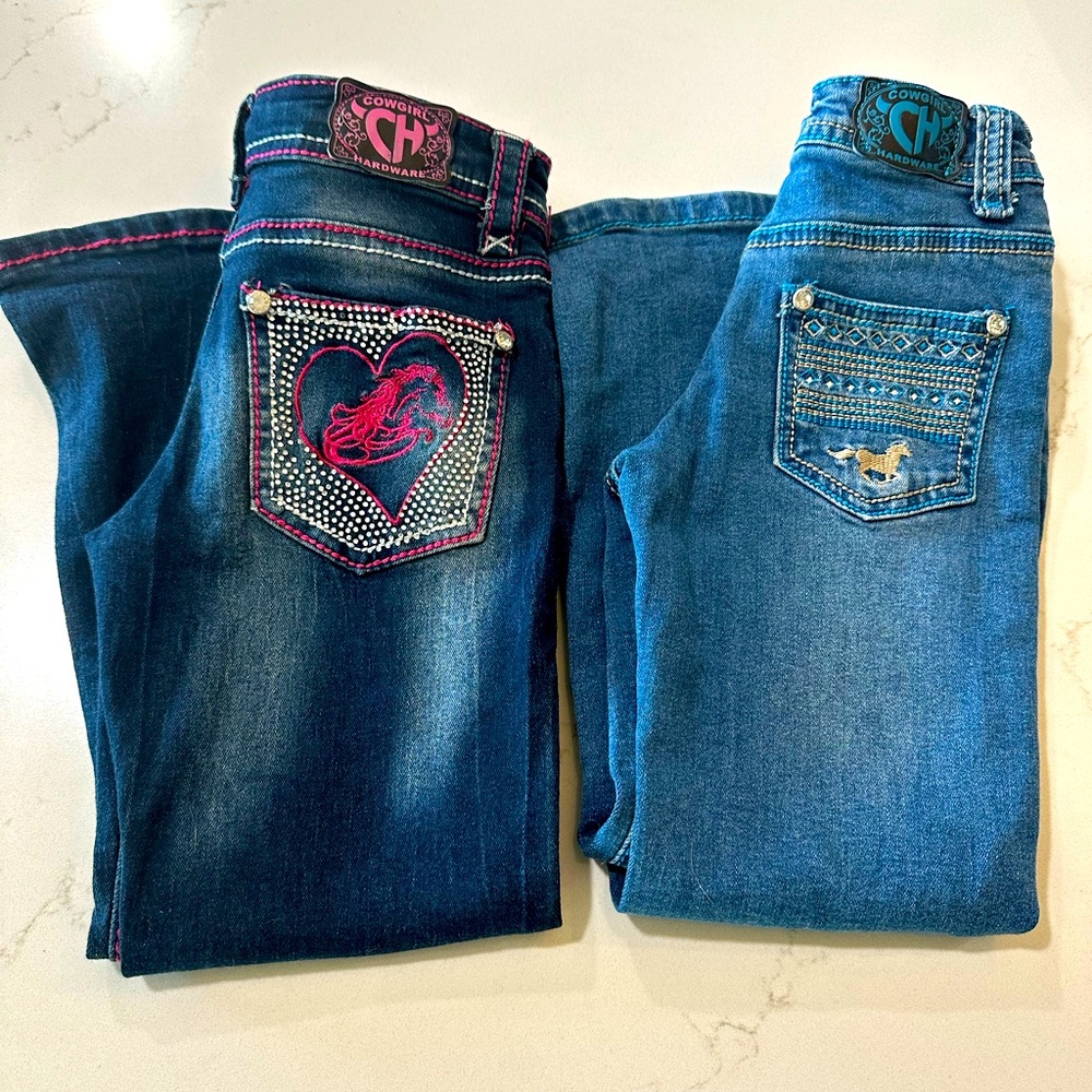 Adorable Cowgirl Hardware jeans 5T